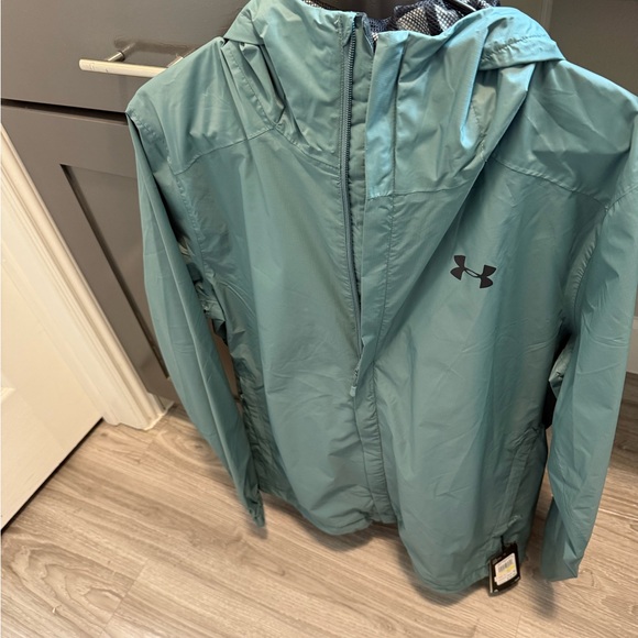 Under Armour Teal Windbreaker and Waterproof Jacket - Picture 1 of 7